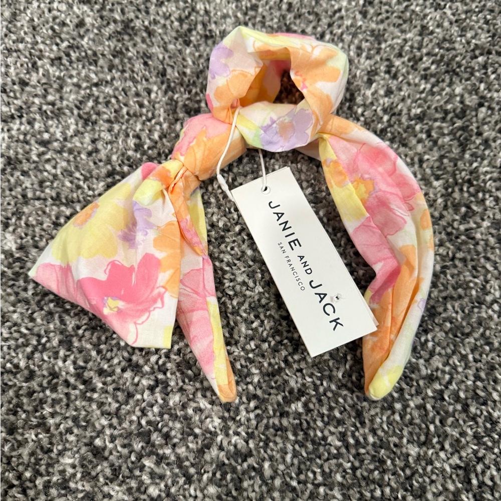 Janie and Jack Multicolor Floral Hair Bow